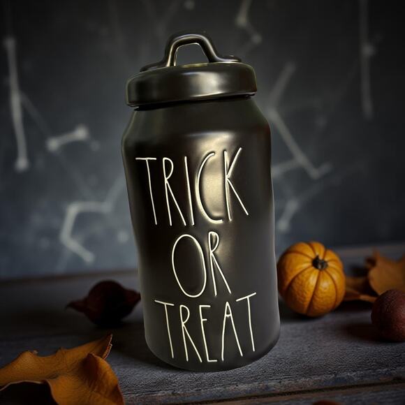 Rae Dunn Trick or Treat Canister – Halloween Fall Kitchen Decor 🎃 Collectible - Picture 1 of 10